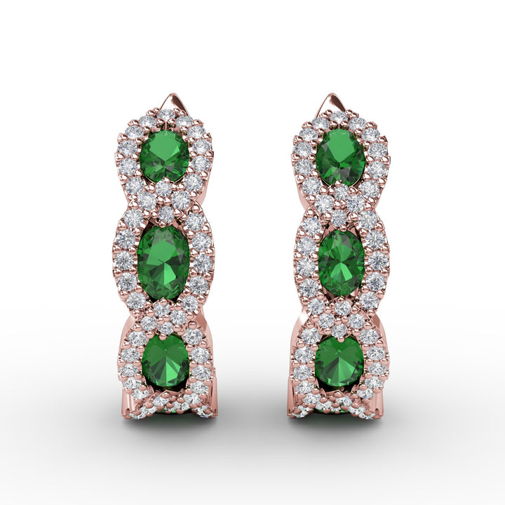 Curb Link Hoop Earrings