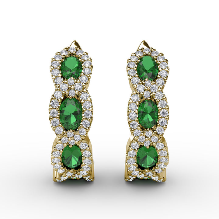 Curb Link Hoop Earrings