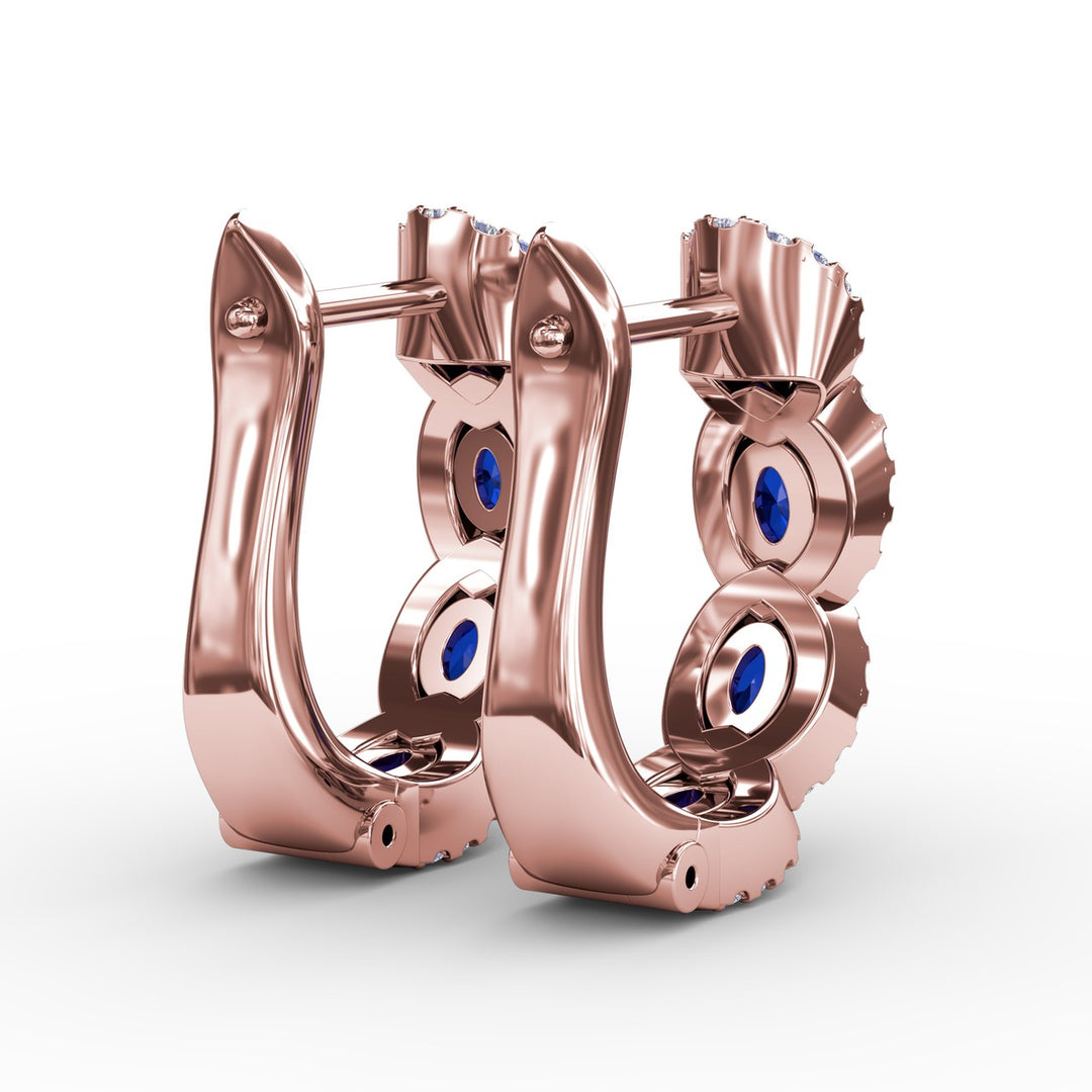 Curb Link Hoop Earrings