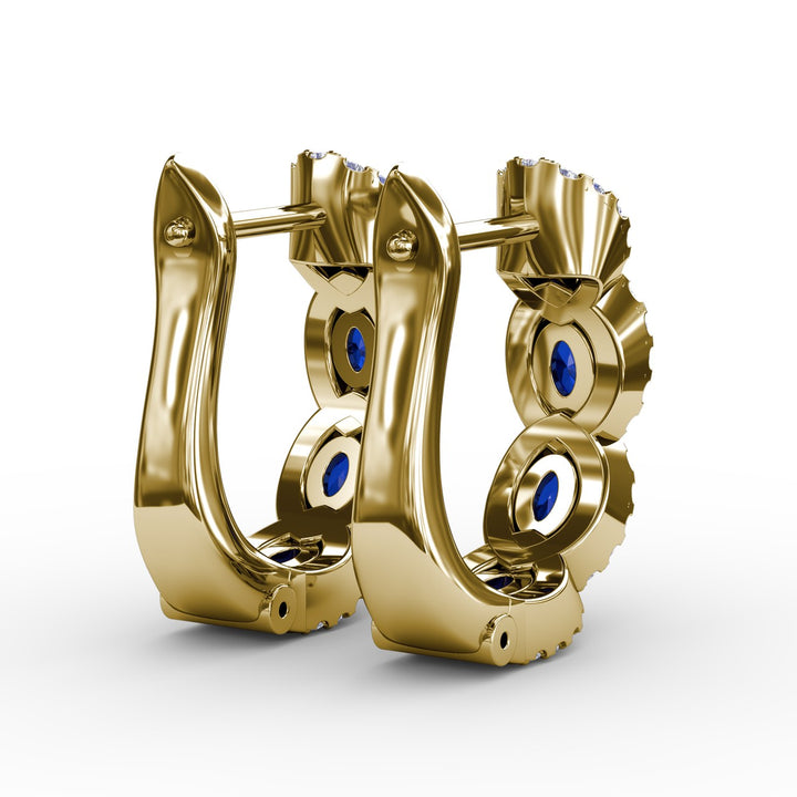 Curb Link Hoop Earrings