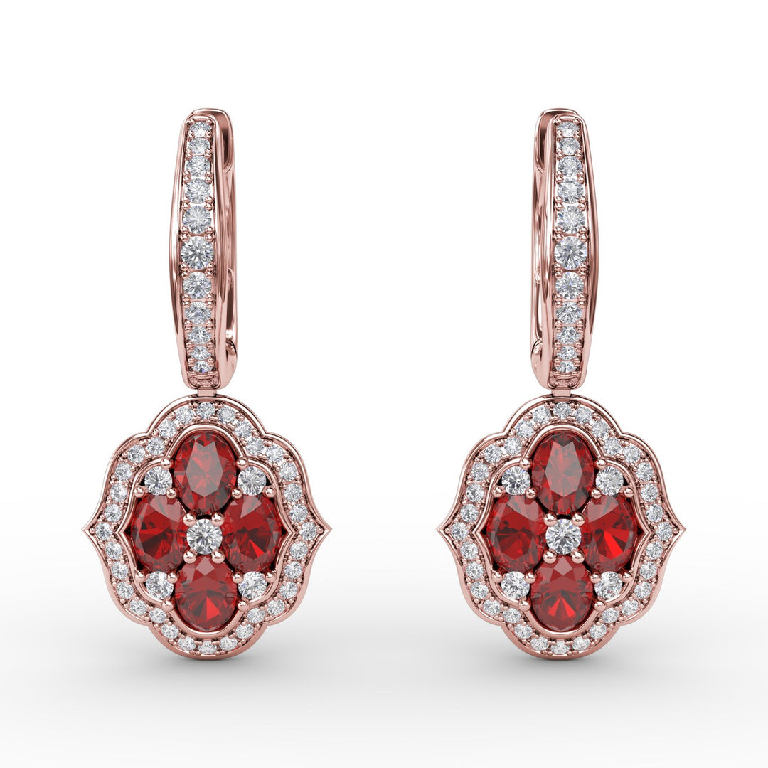 Victorian Style Dangle Earrings