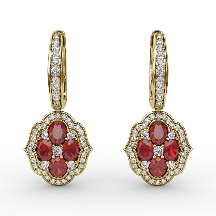 Victorian Style Dangle Earrings