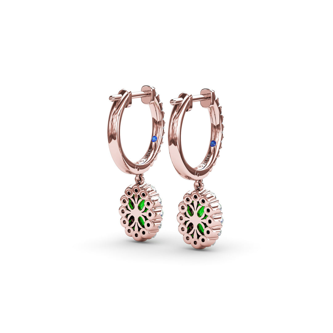 Dazzling Emerald and Diamond Drop Earrings