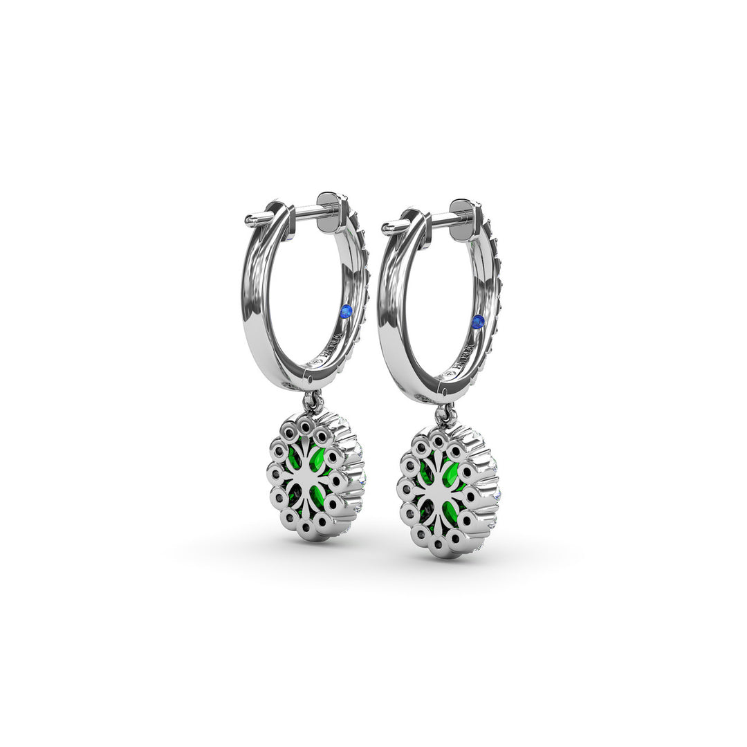 Dazzling Emerald and Diamond Drop Earrings