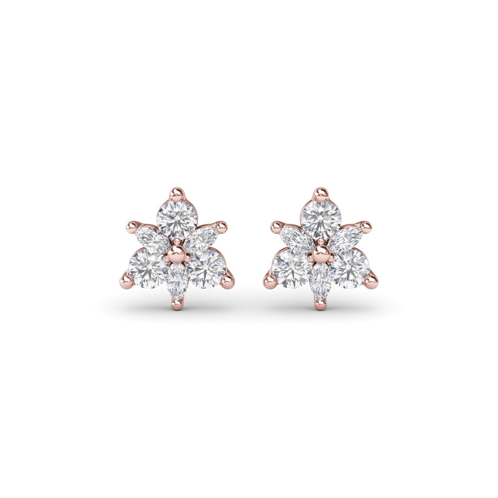 Trio Stud Diamond Earrings