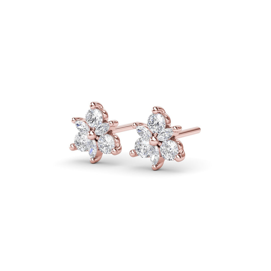 Trio Stud Diamond Earrings