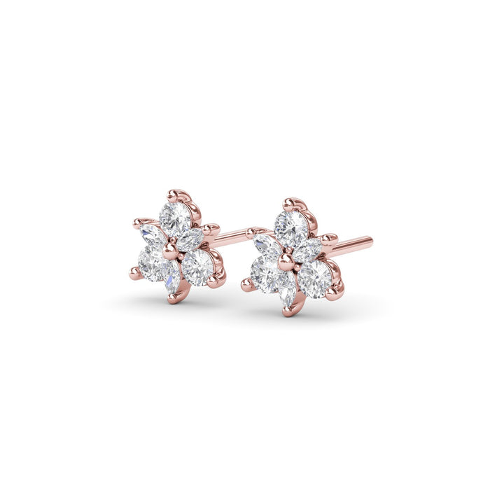 Trio Stud Diamond Earrings