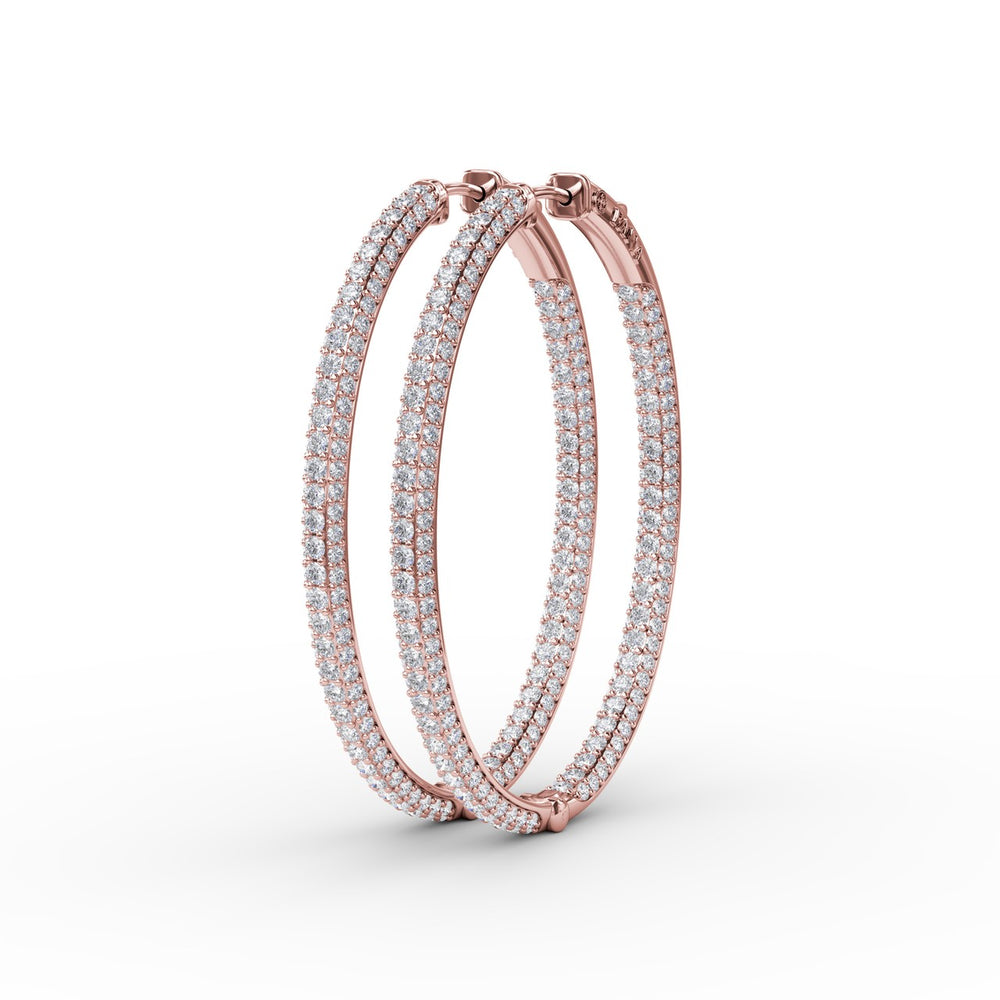 Pav? Diamond Hoop Earrings