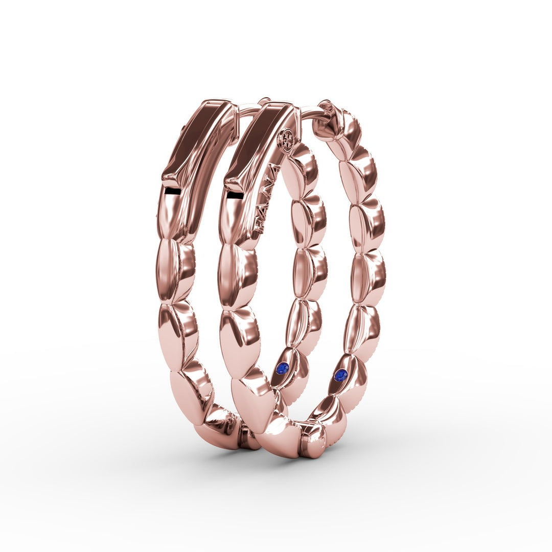 Flawless Filigree Diamond Hoops
