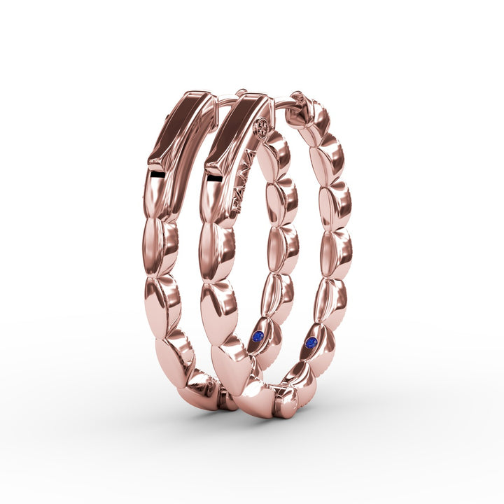 Flawless Filigree Diamond Hoops