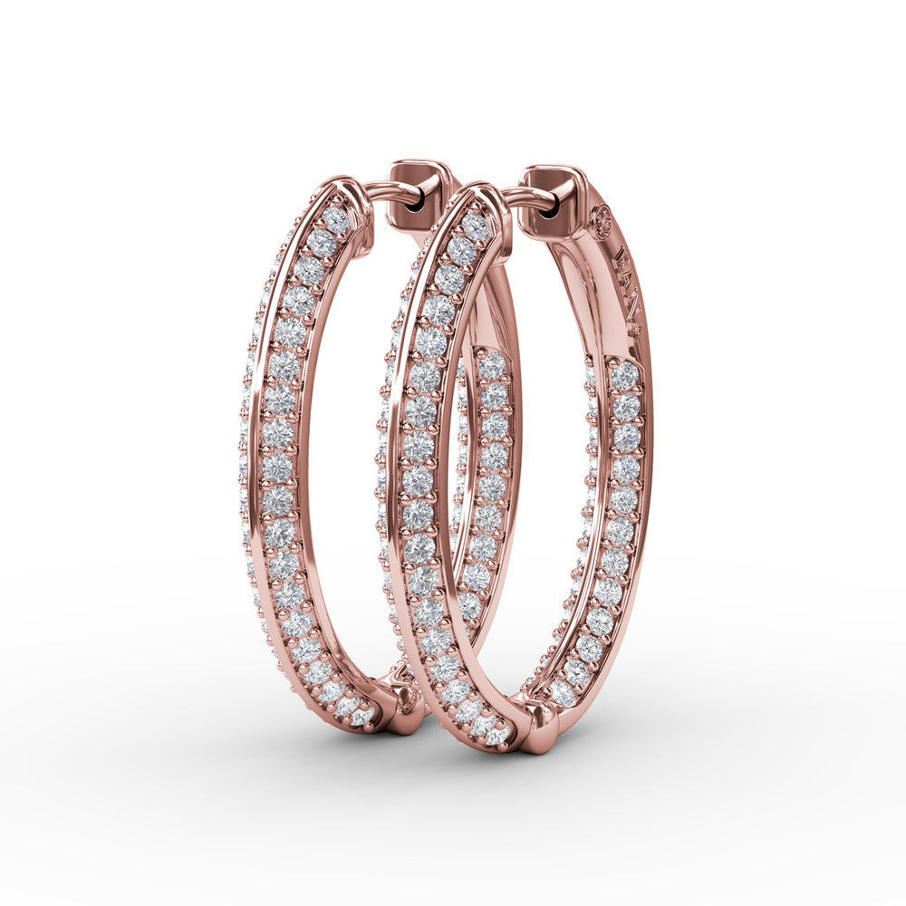 Knife Setting Diamond Hoop