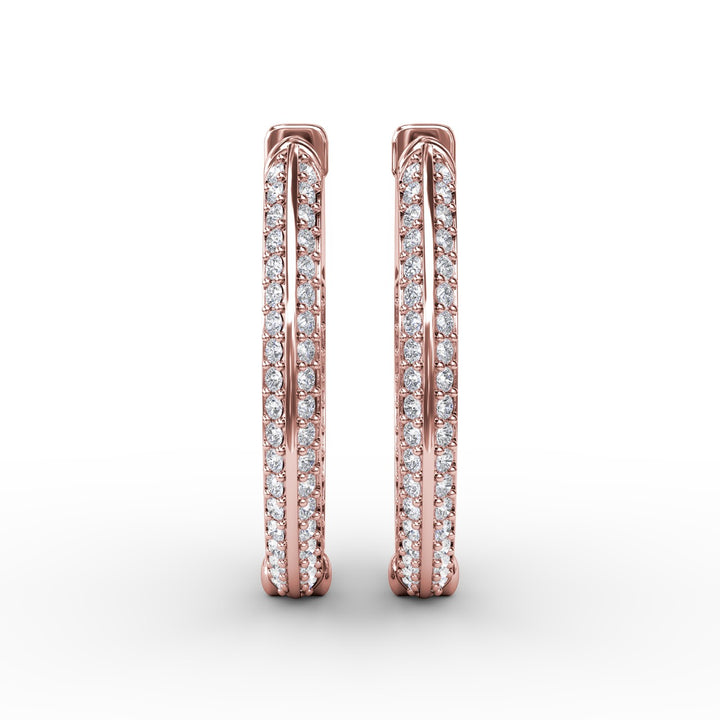 Knife Setting Diamond Hoop