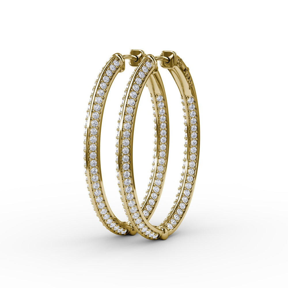 Knife Setting Diamond Hoop