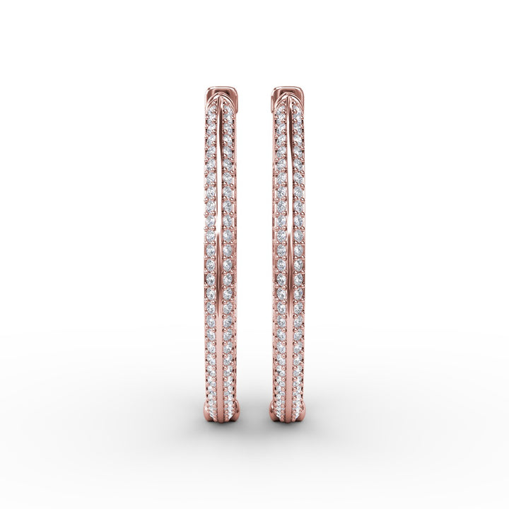 Knife Setting Diamond Hoop