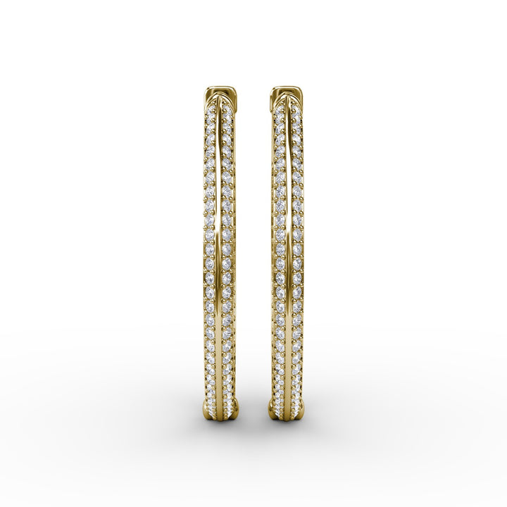 Knife Setting Diamond Hoop