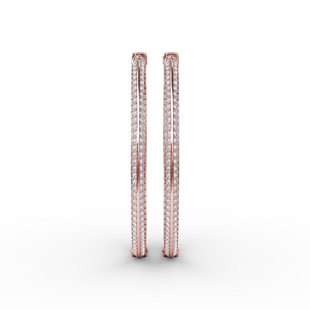 Knife Setting Diamond Hoop