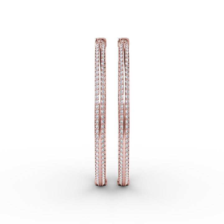 Knife Setting Diamond Hoop