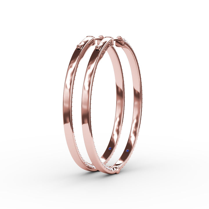 Knife Setting Diamond Hoop
