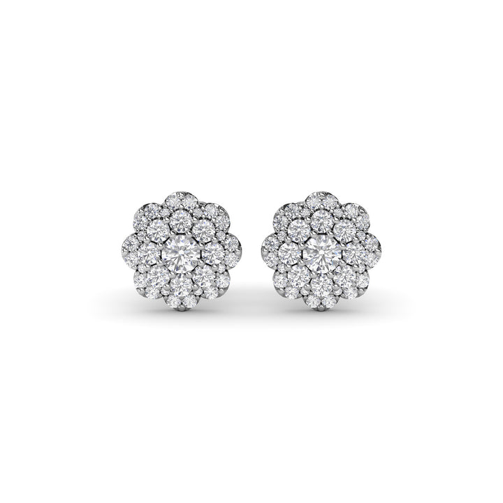 Magnolia Diamond Stud Earrings