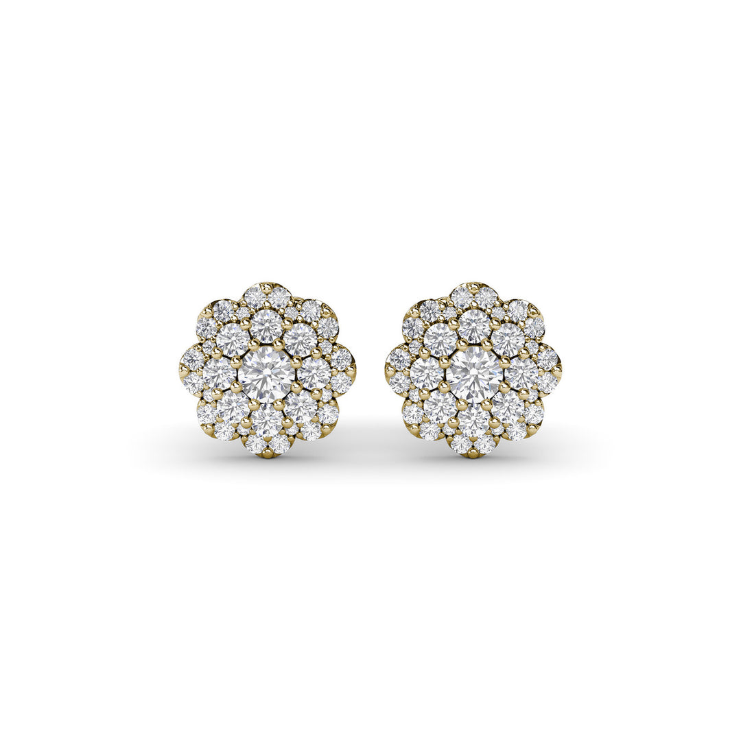 Magnolia Diamond Stud Earrings