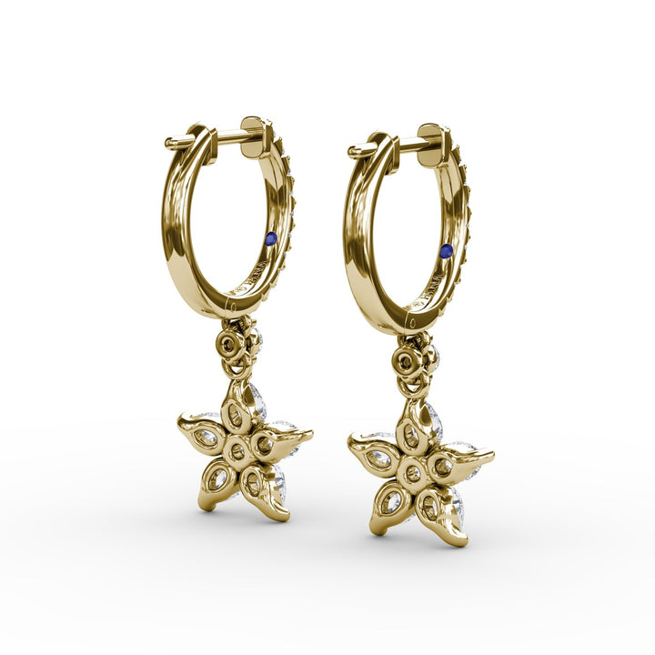Catalina Diamond Star Drop Earrings