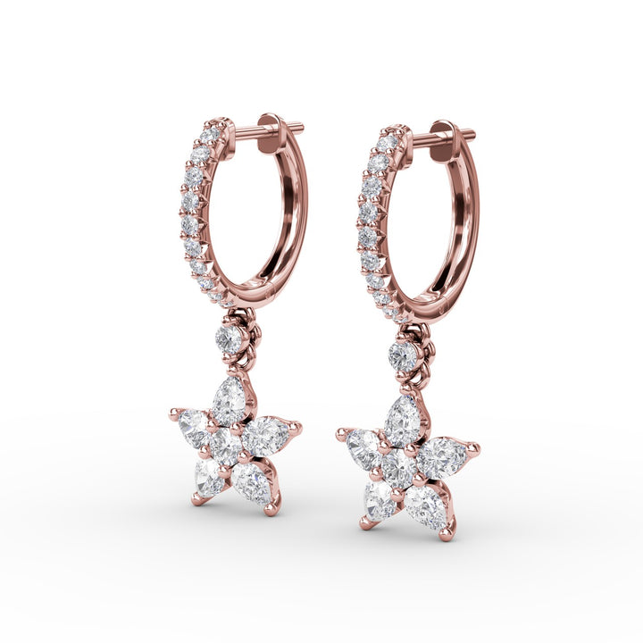 Catalina Diamond Star Drop Earrings
