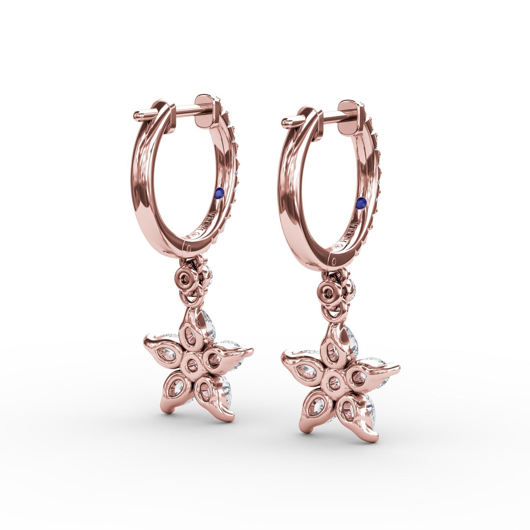 Catalina Diamond Star Drop Earrings