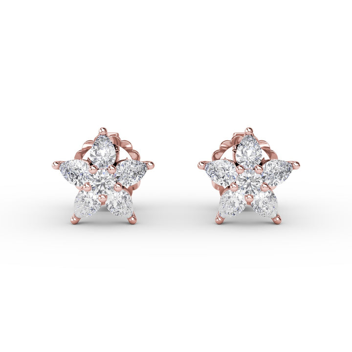 Catalina Diamond Star Stud Earrings