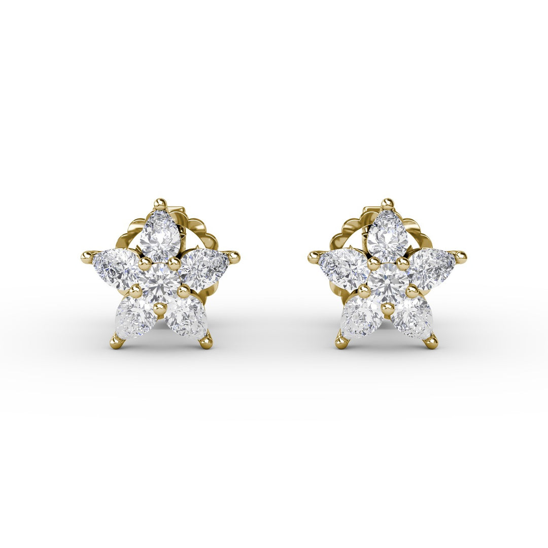Catalina Diamond Star Stud Earrings