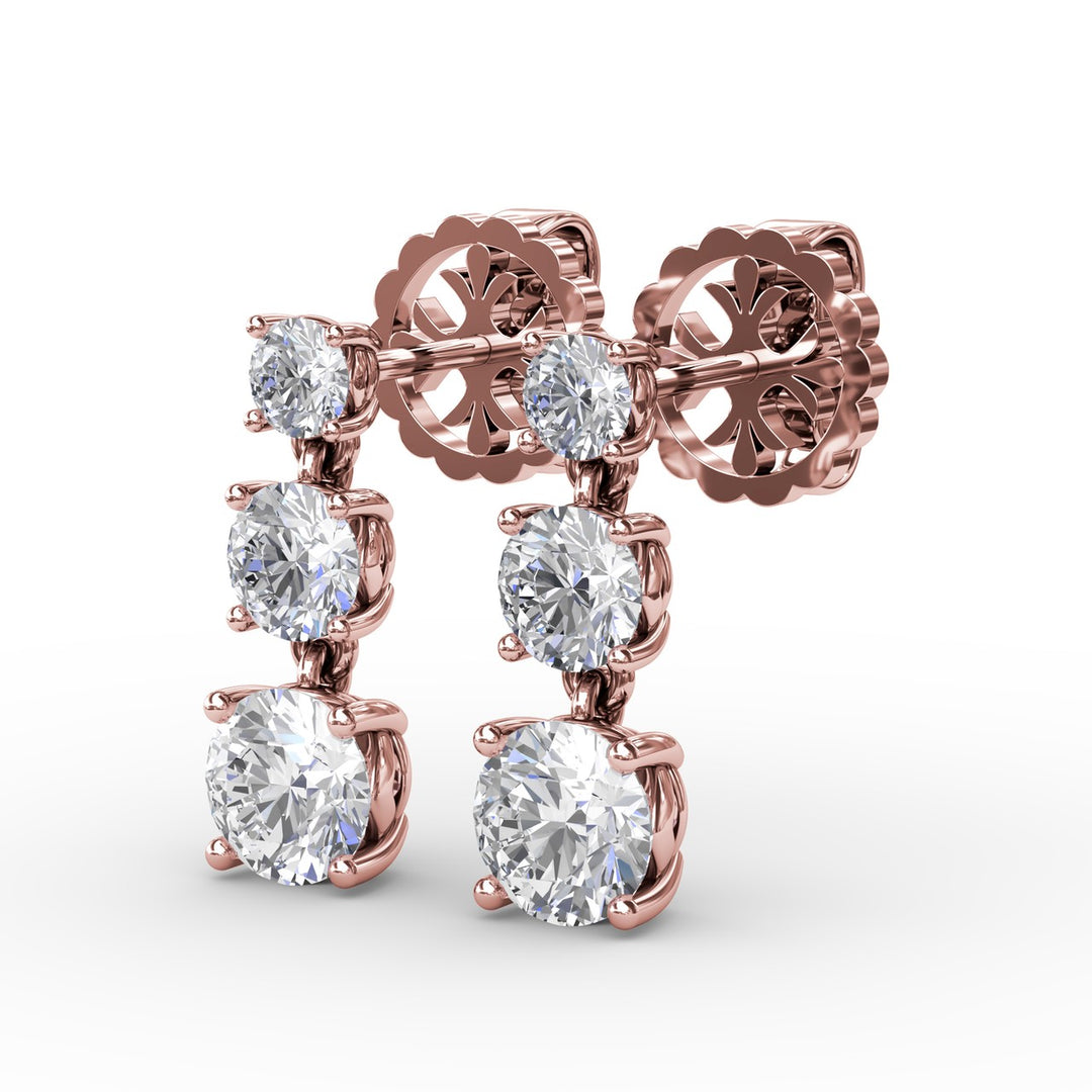 Empire Diamond Drop Earrings