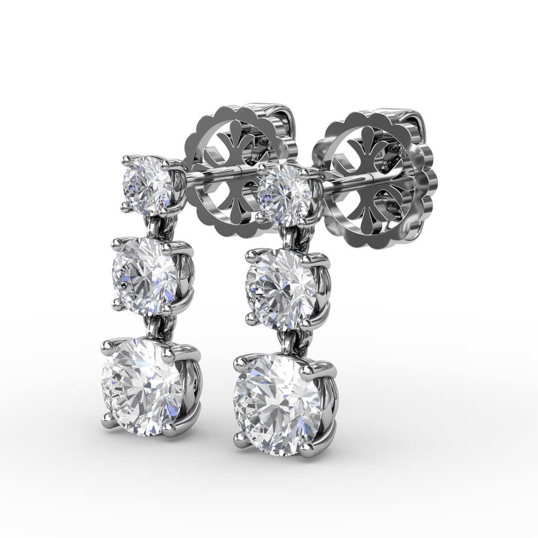 Empire Diamond Drop Earrings