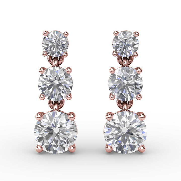 Empire Diamond Drop Earrings