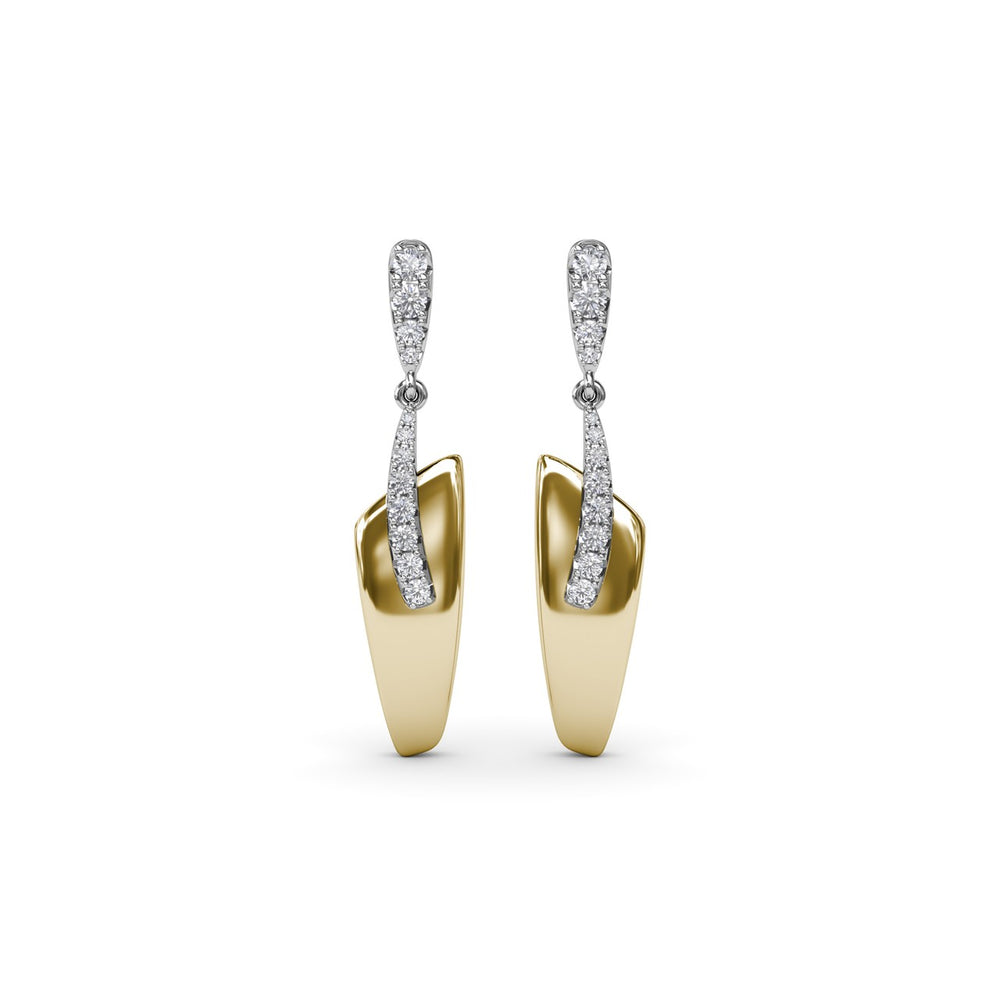 Sylk Contemporary Drop Earrings