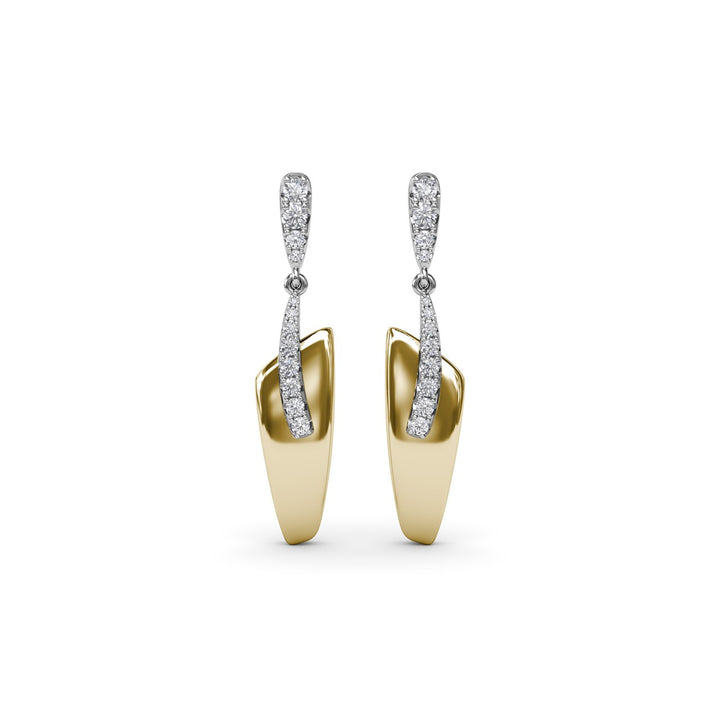 Sylk Contemporary Drop Earrings