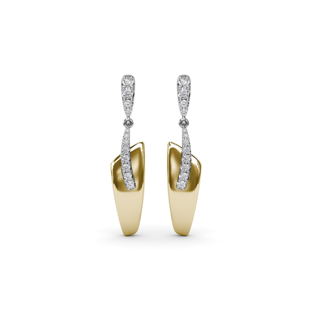 Sylk Contemporary Drop Earrings