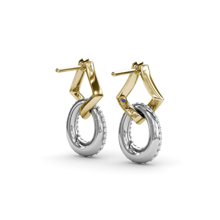 Lynq Oval Drop Earrings