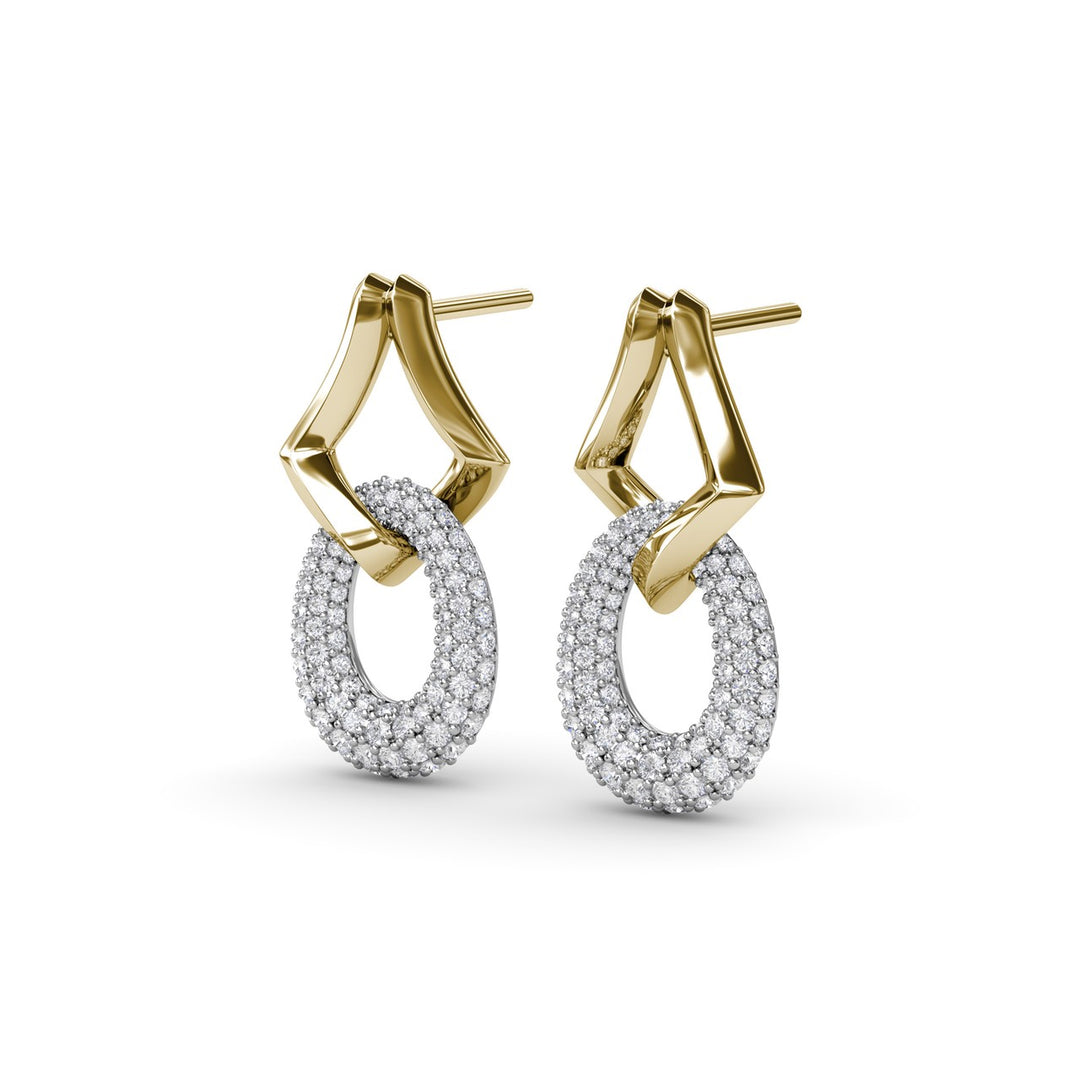 Lynq Oval Drop Earrings