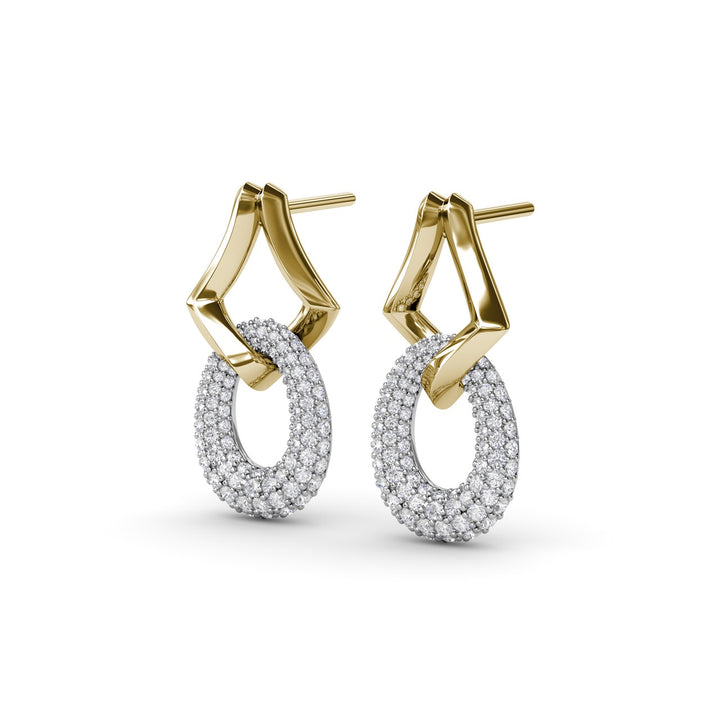 Lynq Oval Drop Earrings