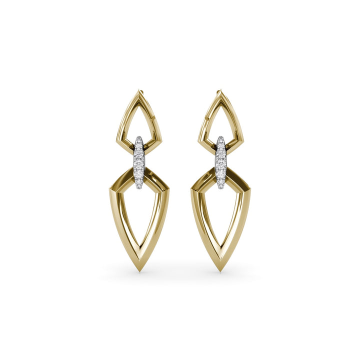 Lynq Double Marquise-Shaped Earrings