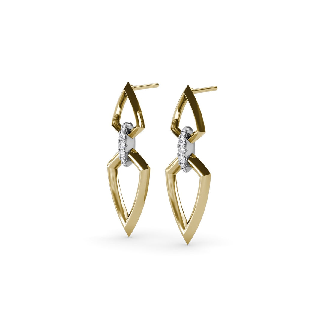 Lynq Double Marquise-Shaped Earrings