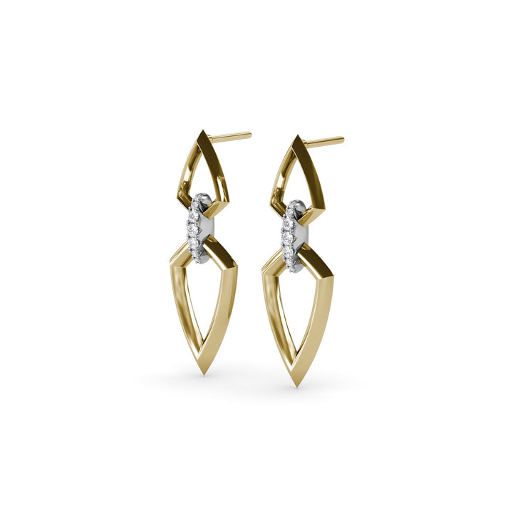 Lynq Double Marquise-Shaped Earrings