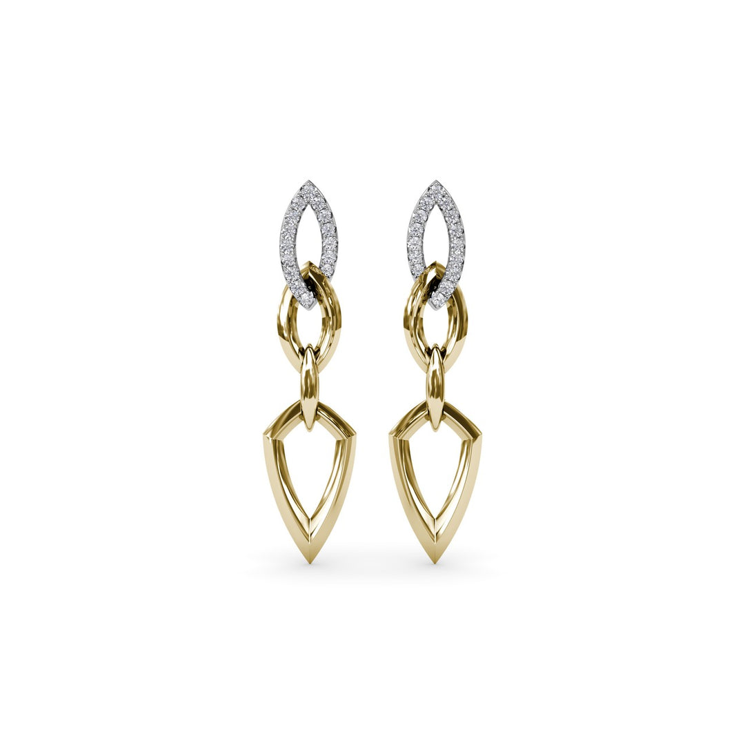 Lynq Pointed Drop Earrings