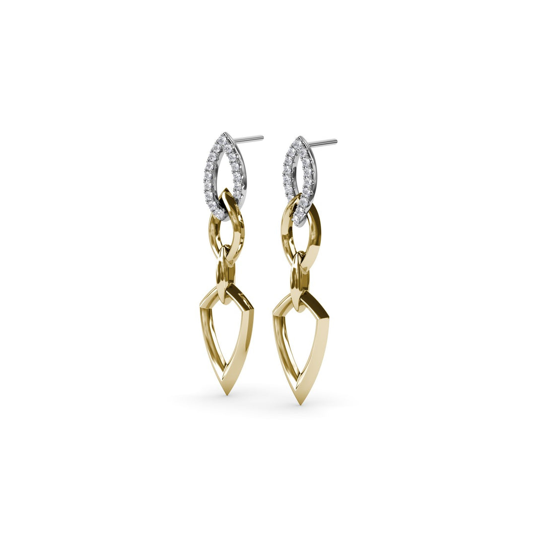 Lynq Pointed Drop Earrings
