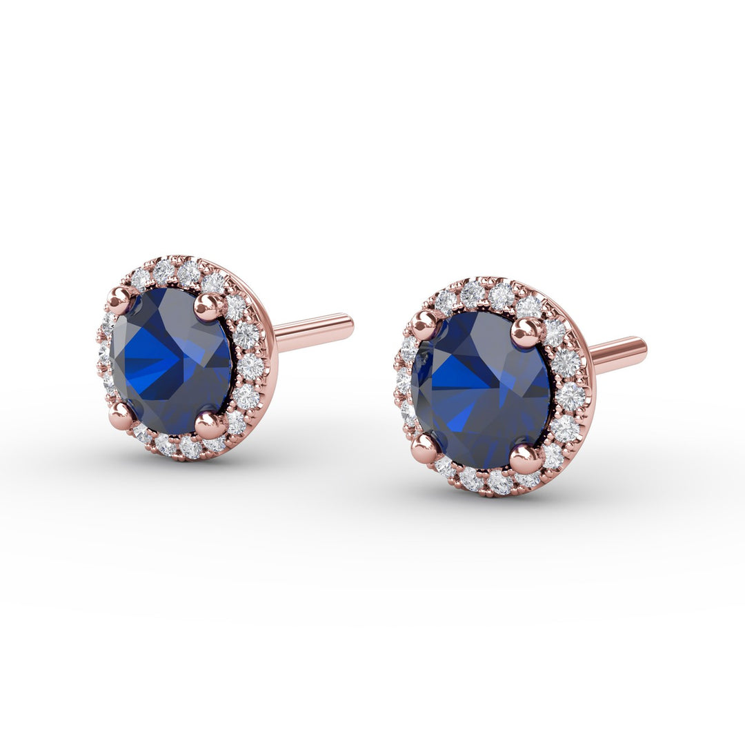 Dazzling Brilliant Cut Stud Earrings