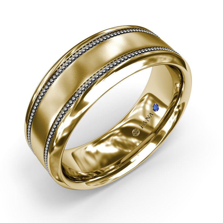Sandblast Finish Mens Band
