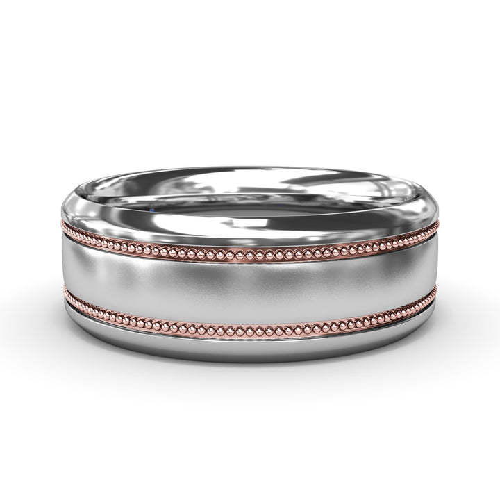 Sandblast Finish Mens Band