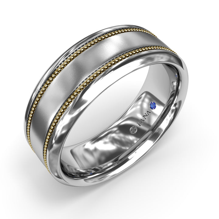 Sandblast Finish Mens Band