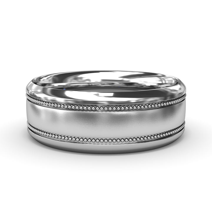 Sandblast Finish Mens Band