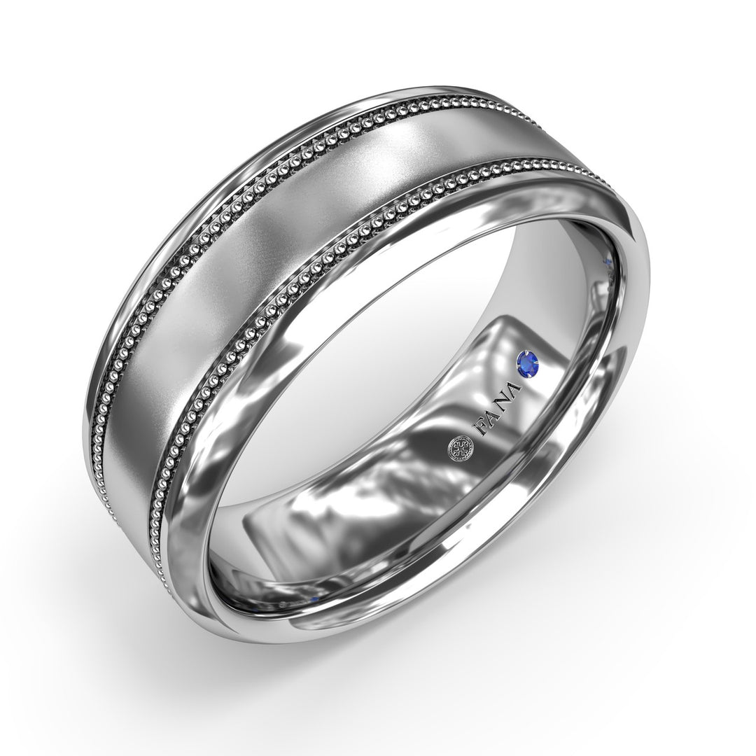 Sandblast Finish Mens Band