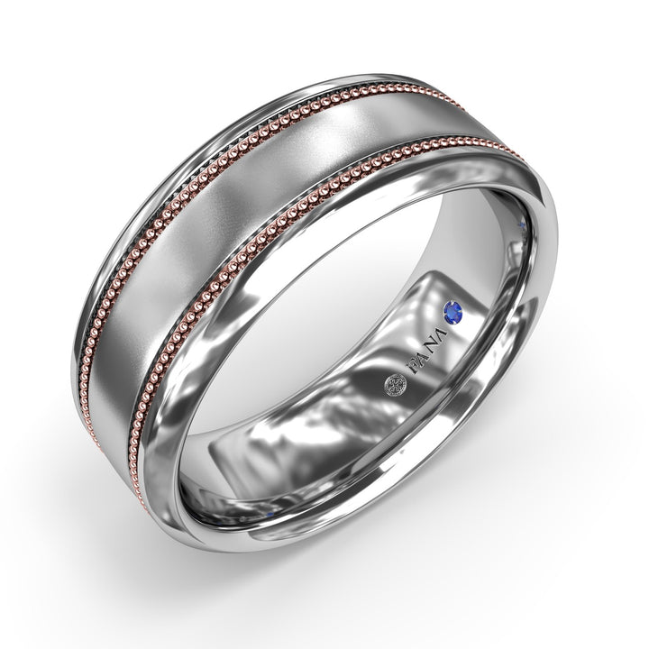 Sandblast Finish Mens Band